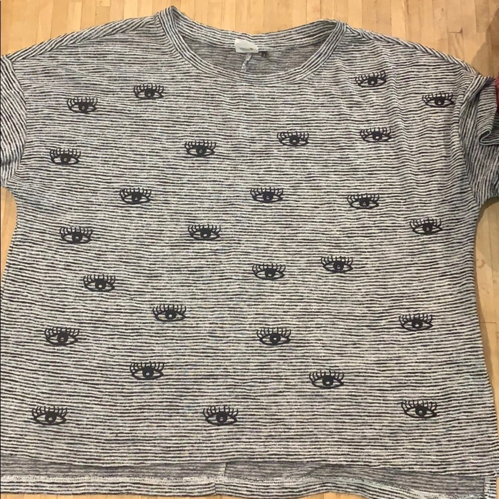 Graphic T-shirt, eye pattern from Anthropologie